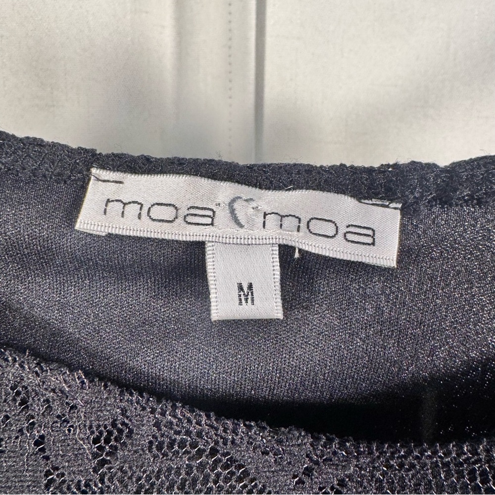 Moa Moa Y2K Black Lace Long Sleeve Top - Picture 6 of 6